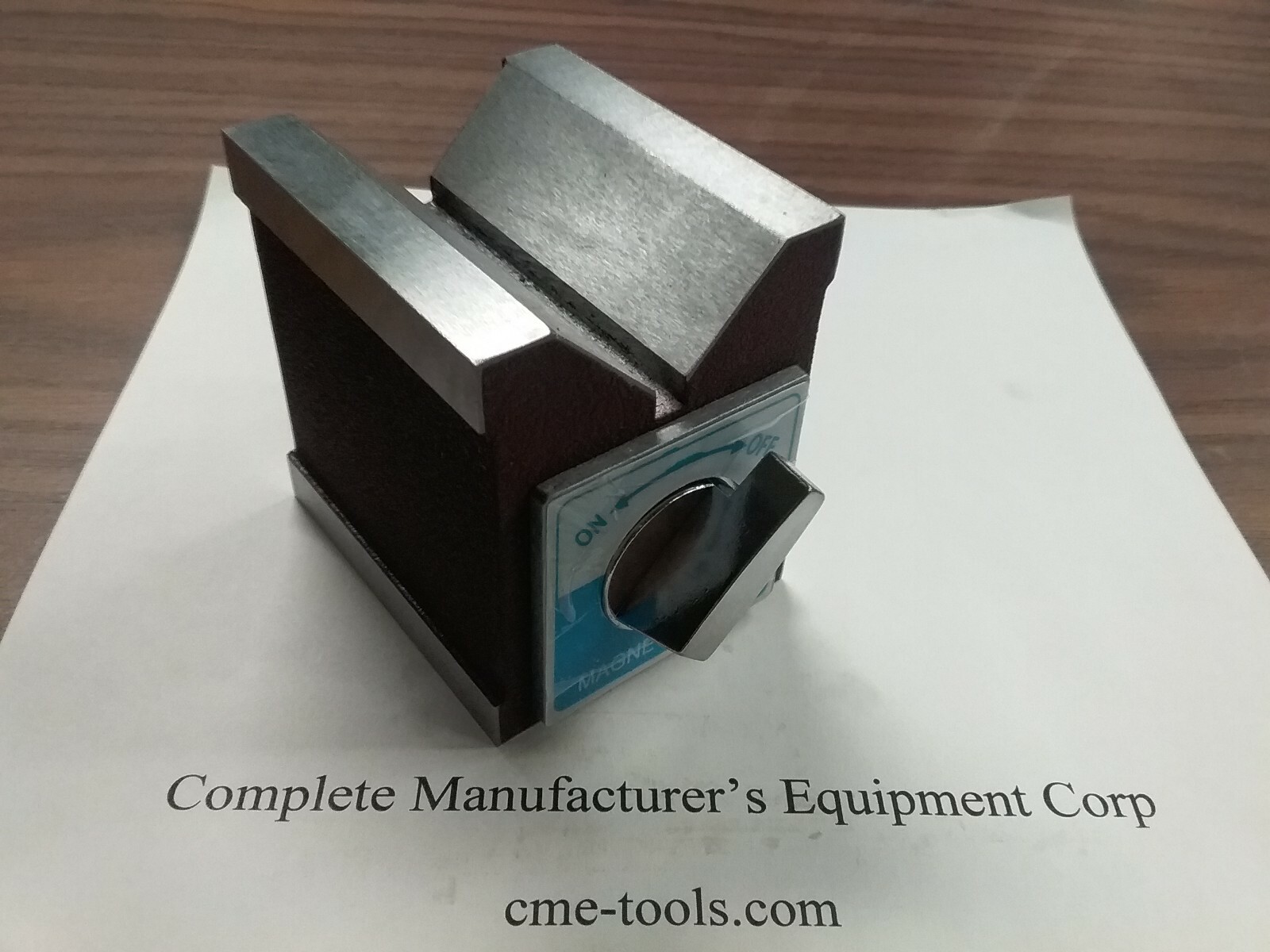 2-7/8×2-3/8×2-3/4″ on/off magnetic Knob V-BLOCK 260 lbs mag power #706P-150