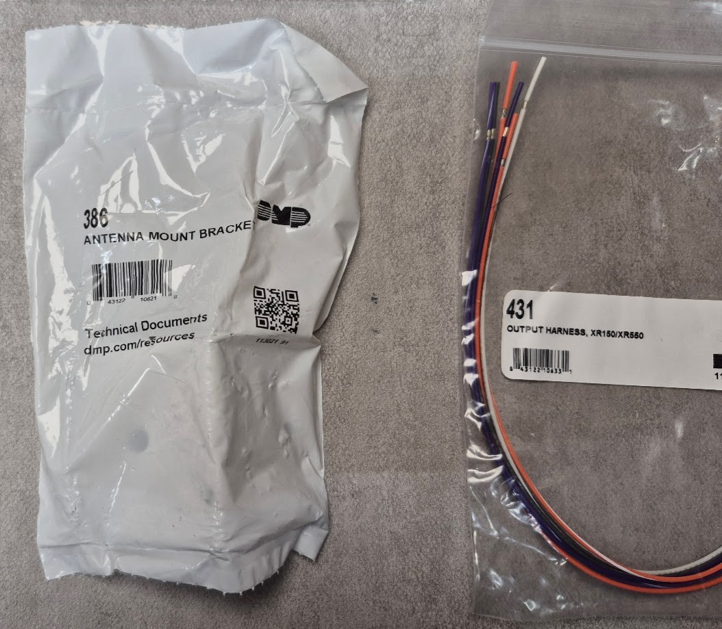 DMP XR150 XR550 Security Panel Hardware Kit 861 305 431 356-7 Harnesses Relays