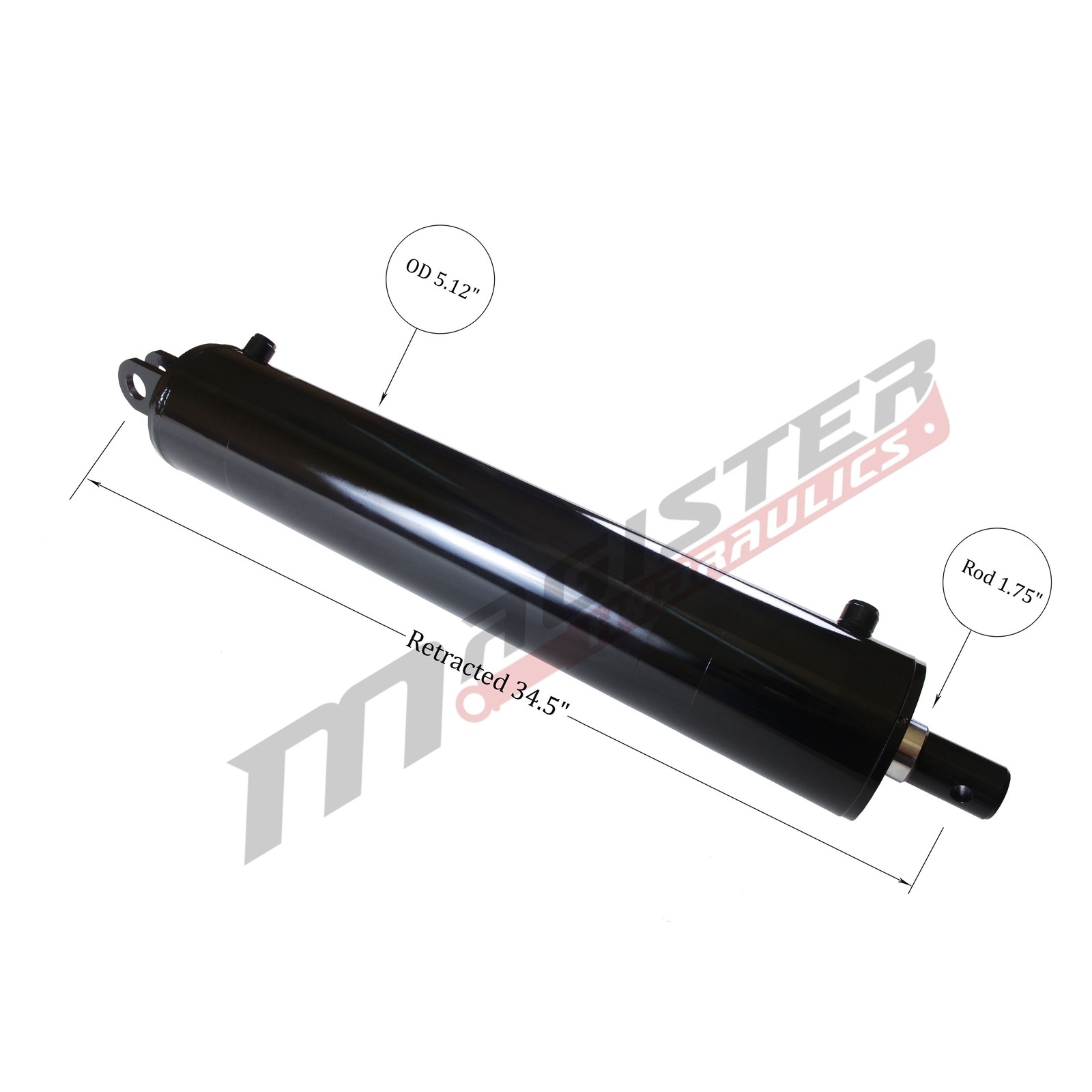 Hydraulic Cylinder Welded Double Acting 4.5″ Bore 24″ For Log Splitter 4.5×24