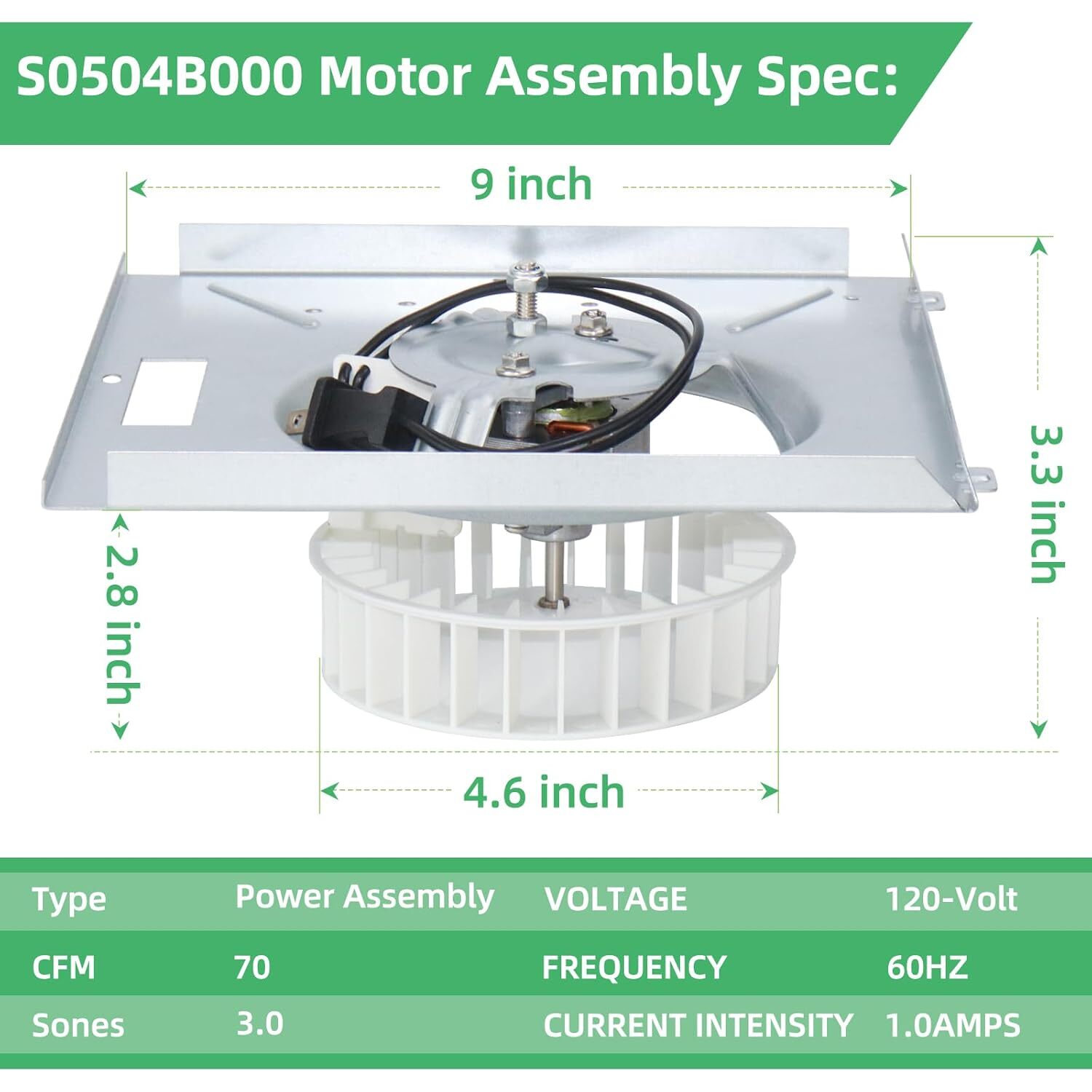 769RL B Unit for Nutone S0504B000 Motor Assembly Power Unit S0504B000 for Nutone