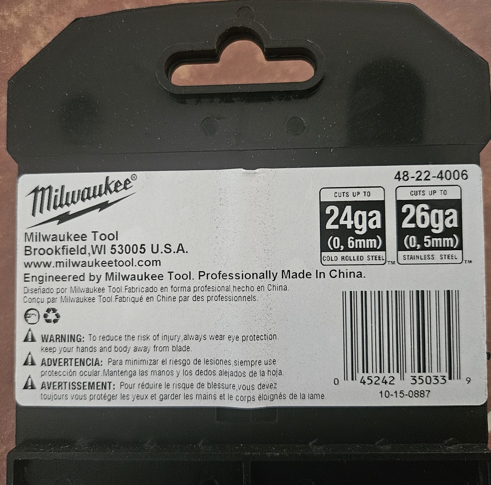 Milwaukee 13″ Lightweight Tinner, New
