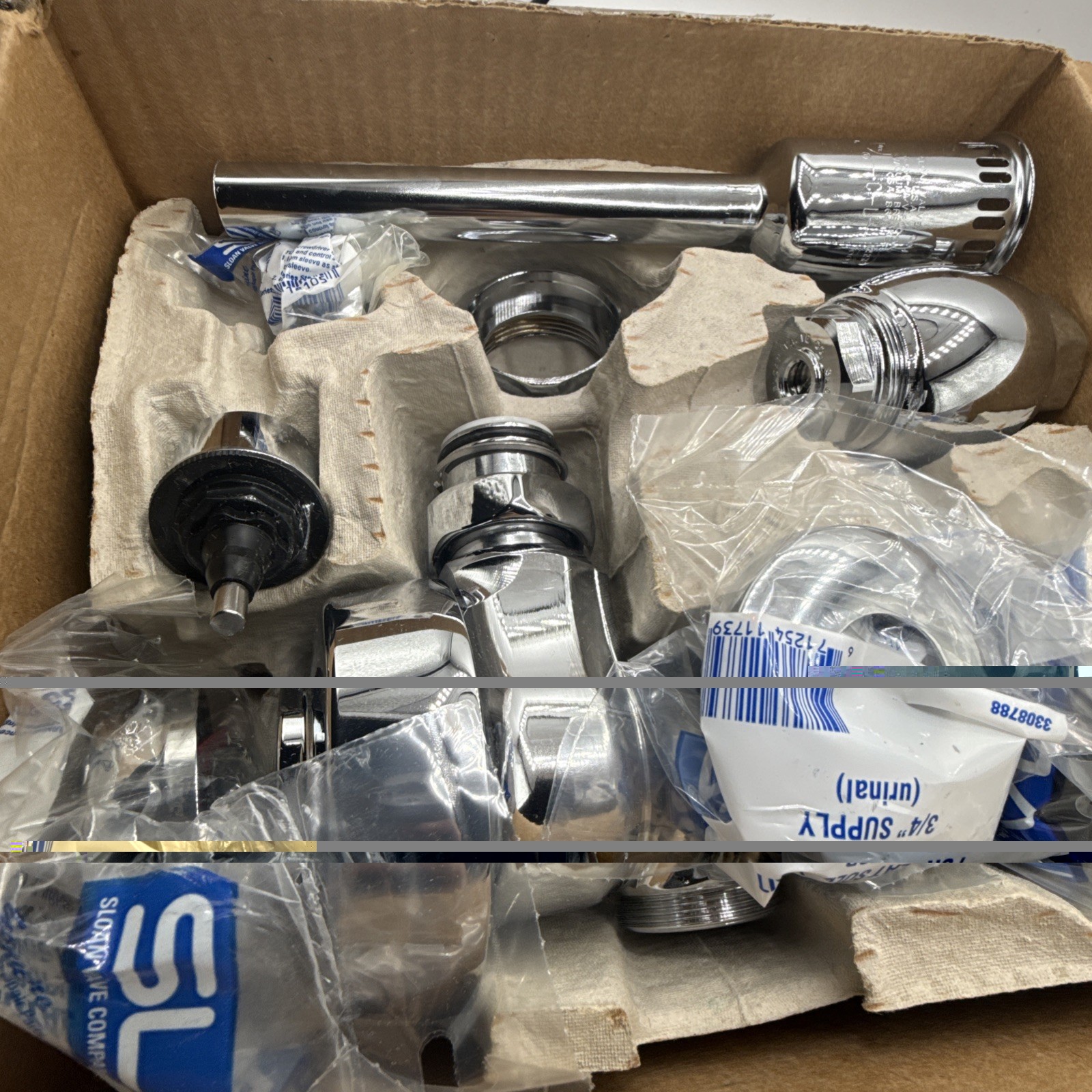 186-0.5 Sloan Royal® Exposed Manual Urinal Flushometer 0.5 GPF CHROME – 3912697