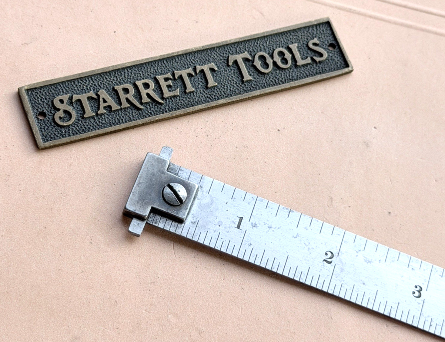 STARRETT DH604R-6 6″ Long Double Hook Spring-Tempered Steel Rule W/inch Grad.