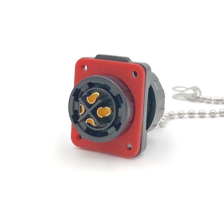 4 Pin Power Connector Female Plug Male Socket Outdoor Waterproof IP67 Signal M20