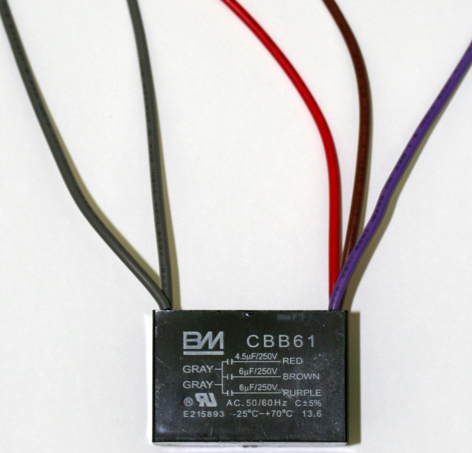 FAN CAPACITOR CBB61 4.5uf+6uf+6uf 5WIRE Our lowest Price