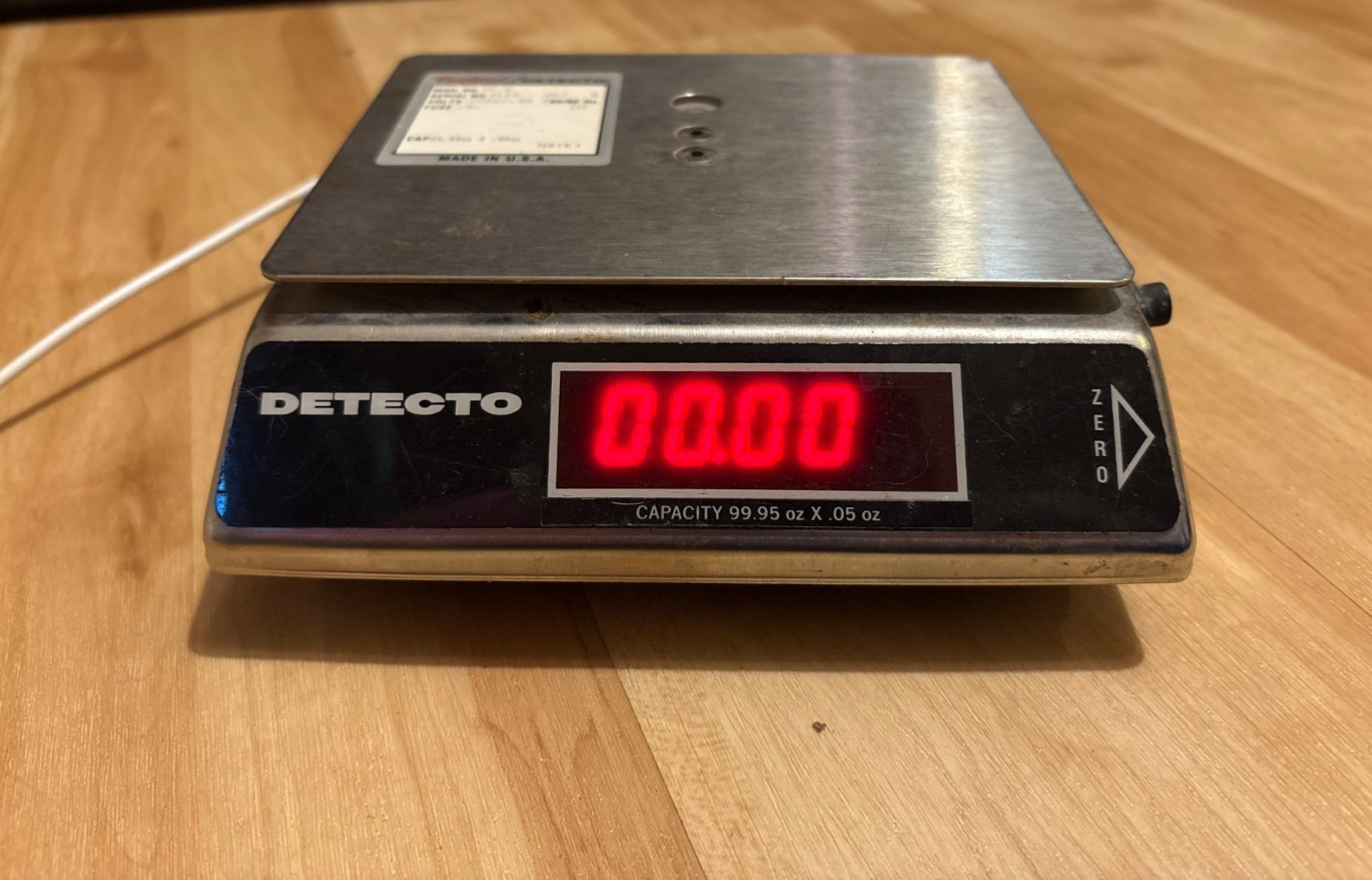 Cardinal Detecto AP-6 Digital Portion Control Scale 99.95oz X .05oz