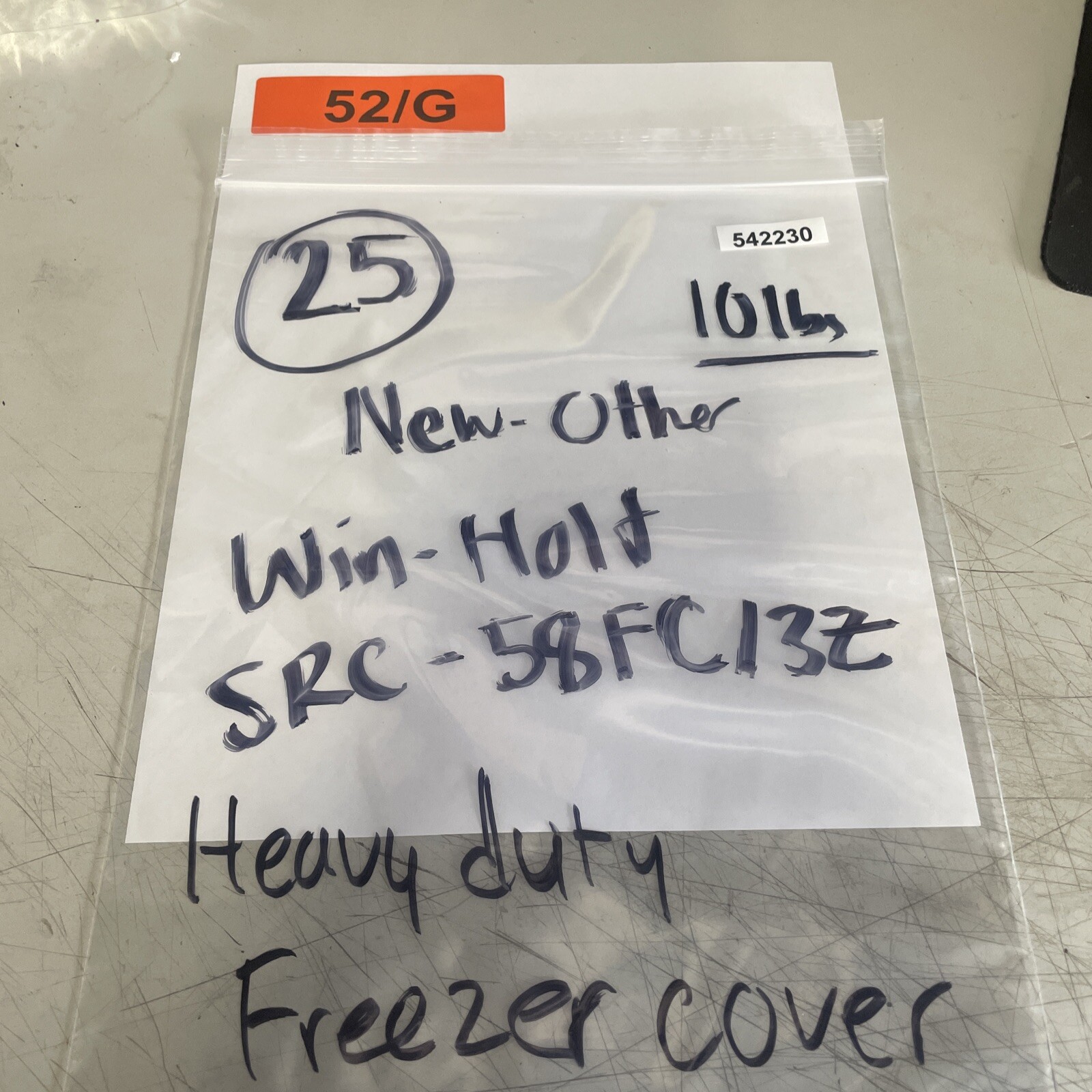 Win-Holt SRC-58FC/3Z Blue Vinyl Heavy Duty Freezer Rack Cover Only
