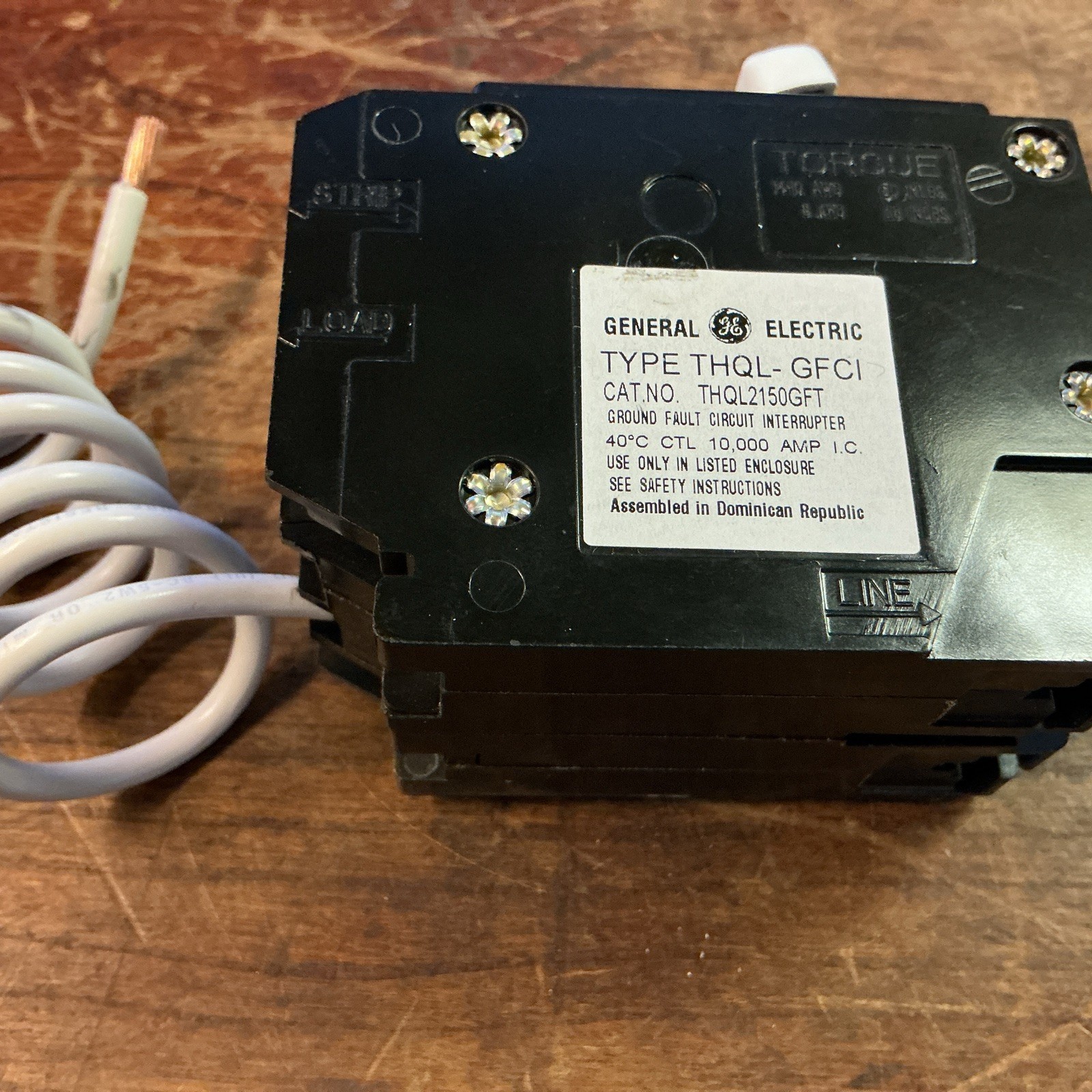 General Electric THQL2150GFT 50A 2-Pole Ground Fault Circuit Breaker GFCI (new)