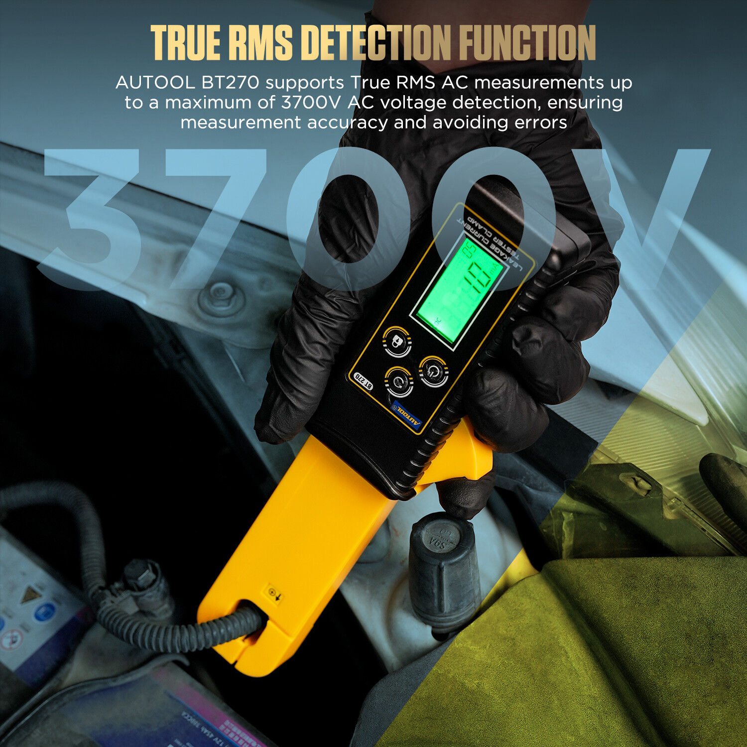 AUTOOL BT270 Handheld Digital Leakage Current Clamp AC DC Low Current Wireless