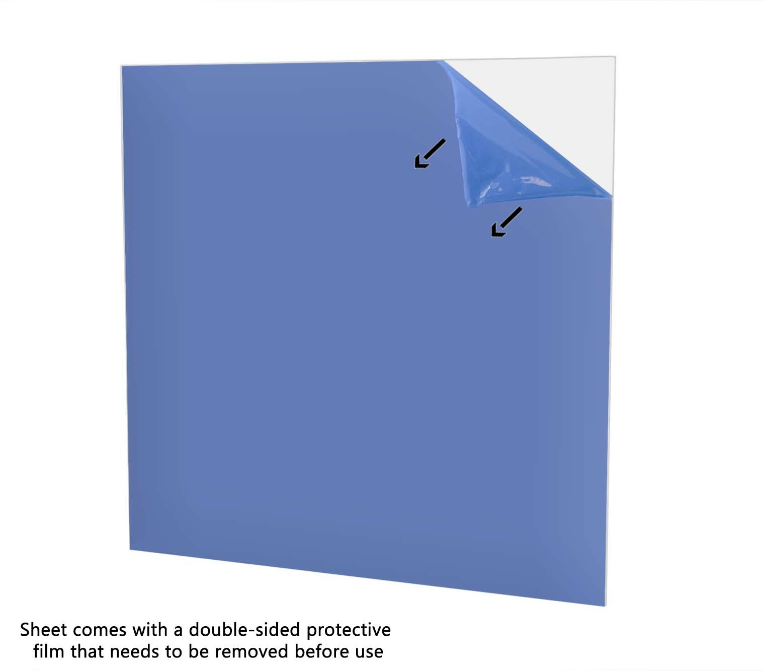 8″ x 8″ Clear Acrylic Sheet Plastic Square Plexiglass Tiles for DIY Projects