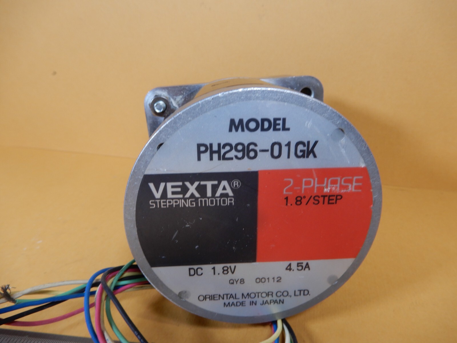 Vexta Oriental Motor 2-Phase Stepper Motor PH296-01GK 4GK9KA Gear Head Used