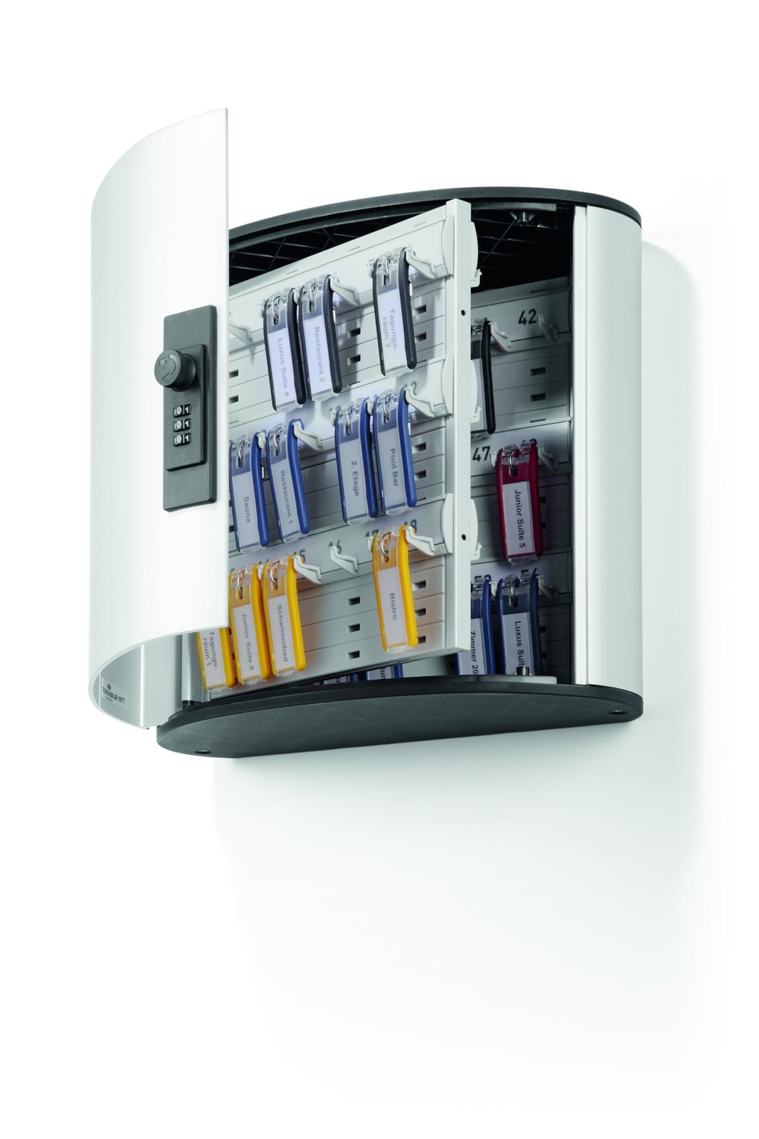 Key Safe Box 54 – Wall Mounted Lockable Key Holder Cabinet with Combination L…