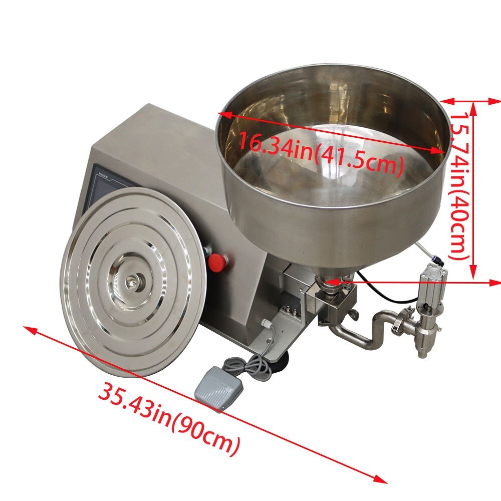 Open Box! 110V 5-50000ml Gear Pump Paste Liquid Filling Machine w/Touch Screen