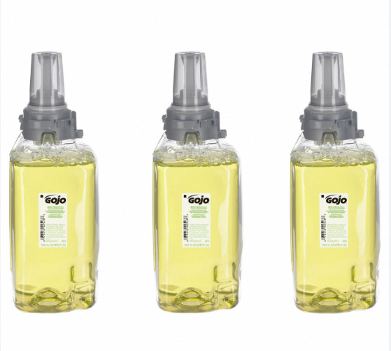 3x GOJO 8813 Citrus Ginger Foam Hand & Shower wash 1250ml ADX-12 Refills