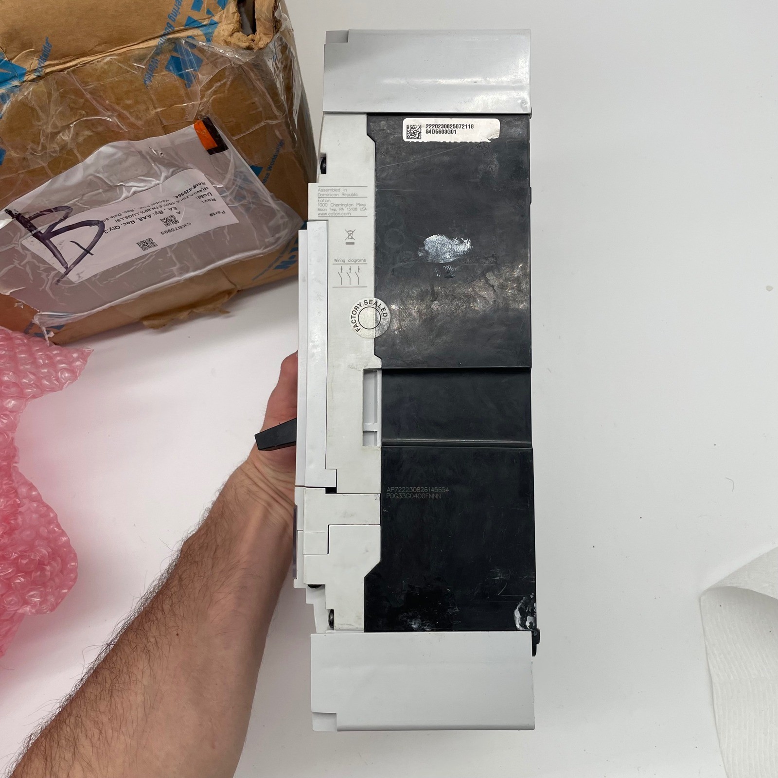 Eaton PDG33F0400B2NJ Power Defense 400A 3-Pole 600V Circuit Breaker PXR10 NIB