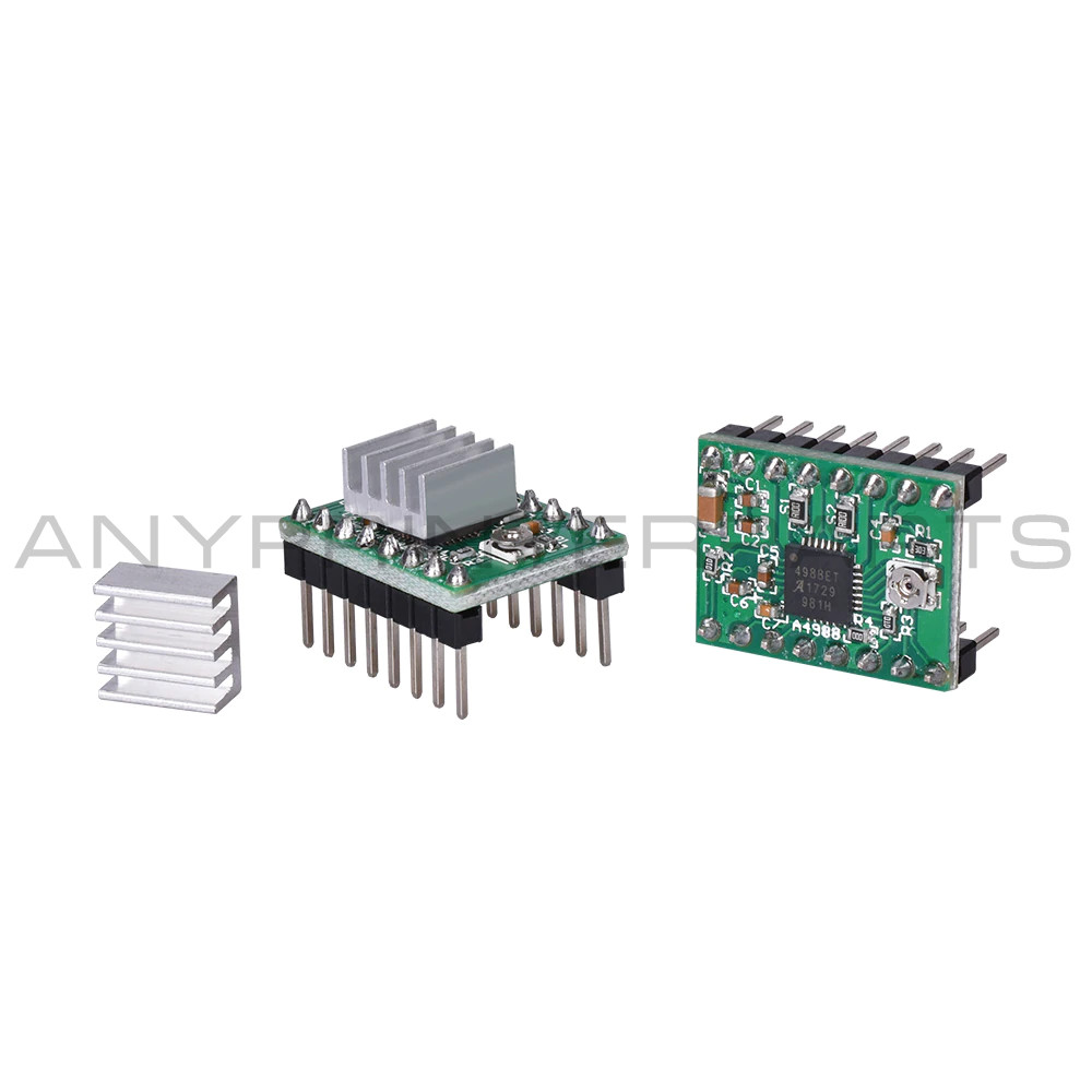 New Stepper Motor Driver Module with Heat Sink 3D Printer RepRap A4988 Green