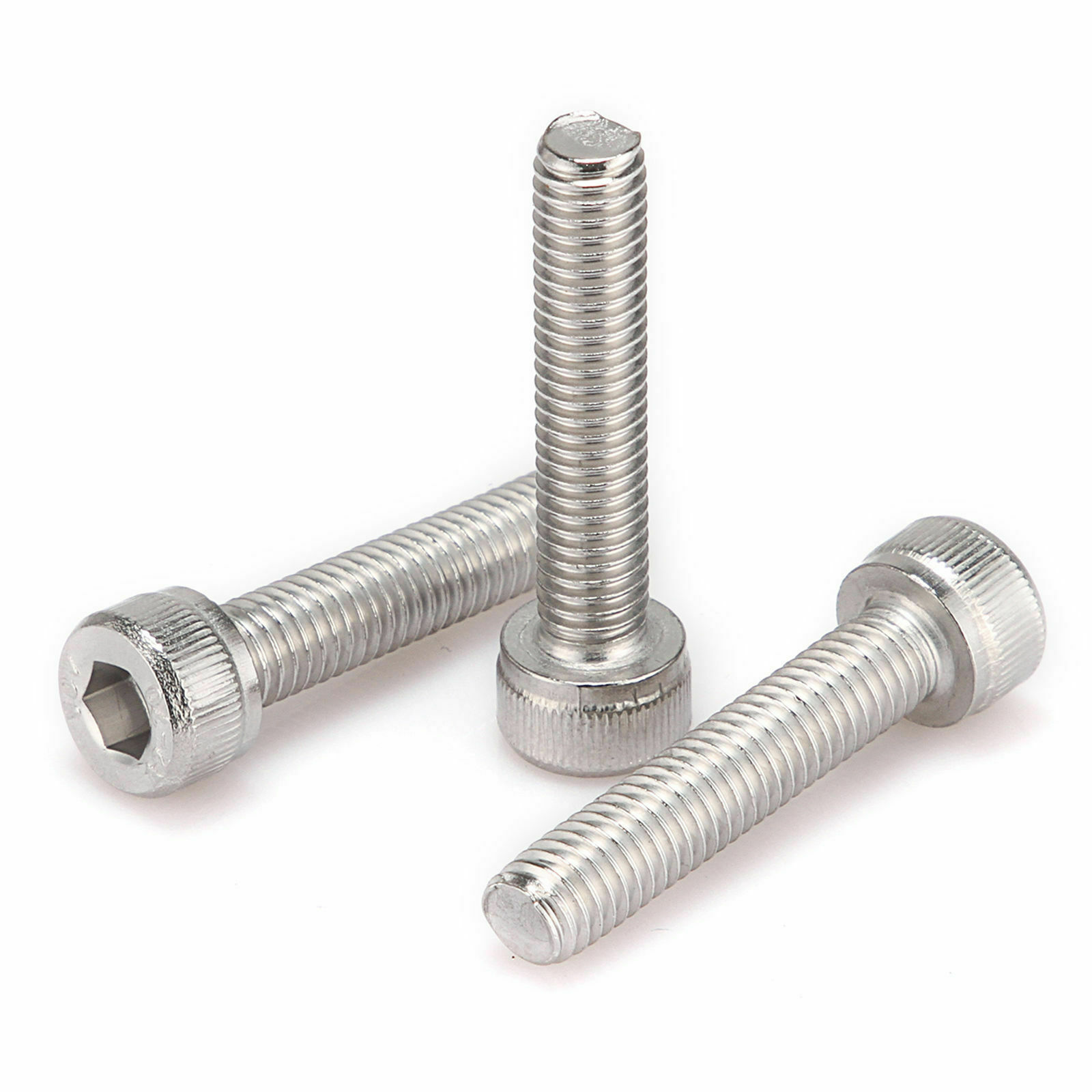 10/25/50/100/500pcs DIN912 M6 Stainless Steel 304 Hex Bolts Socket Cap Screws
