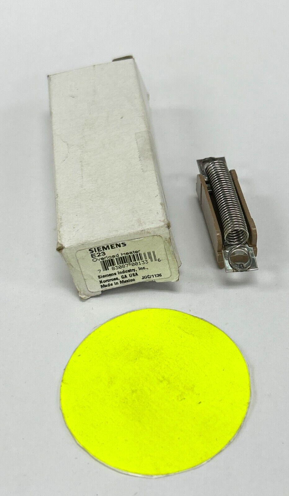 SIEMENS OVERLOAD HEATER E23 1.11-1.21 AMP