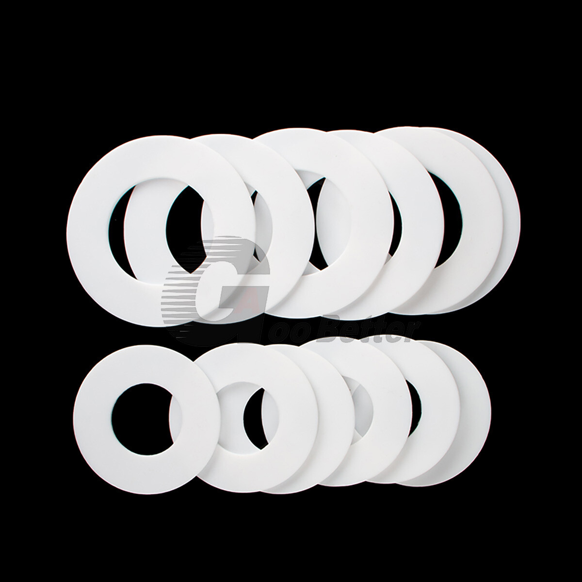 PTFE Sealing Washers Flat Washer Gasket Rings ID 4-95mm High Temp/Oil Resistance