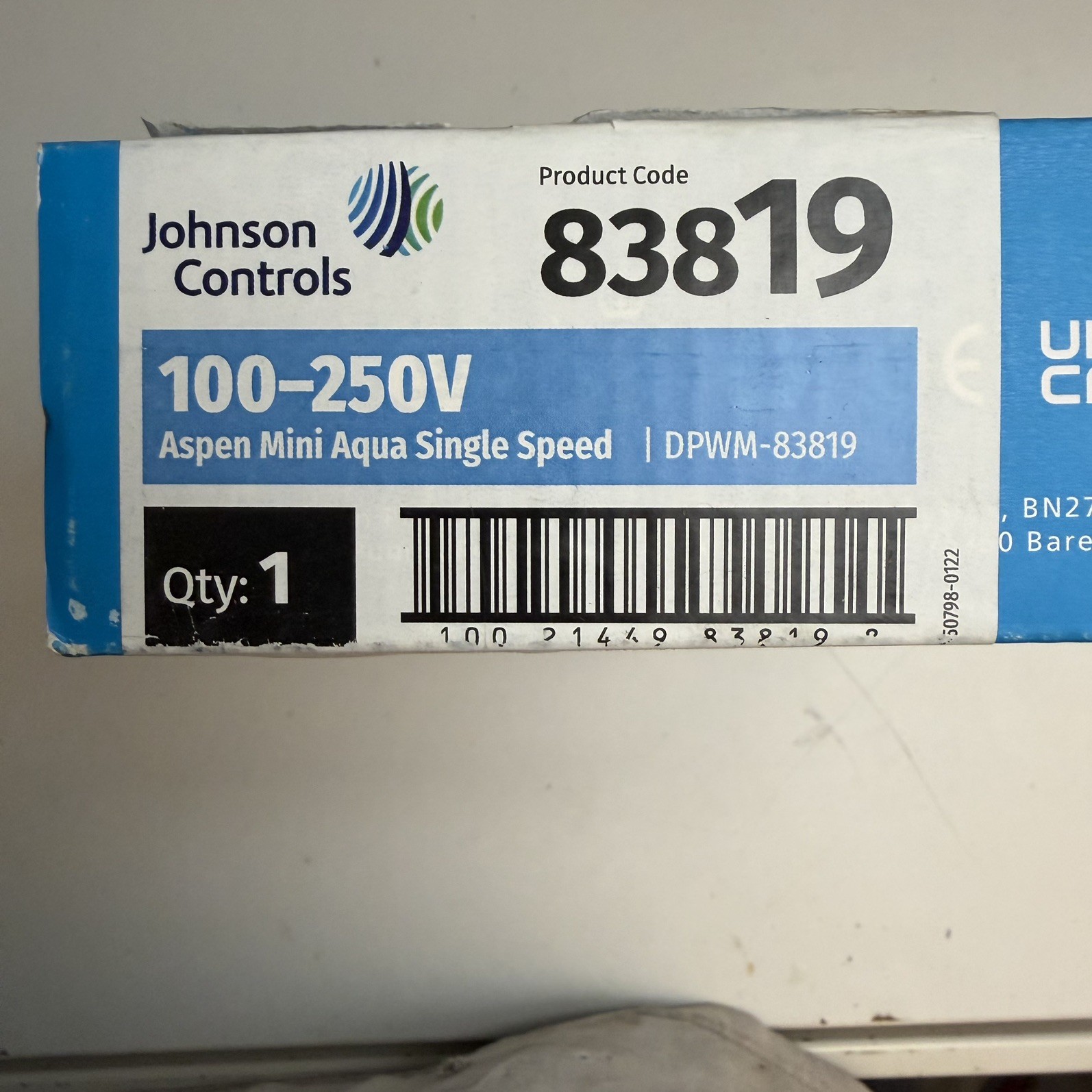 Aspen Pumps Mini Aqua 83809 Condensate Pump Plug & Play Ultra Slim 230V Blue