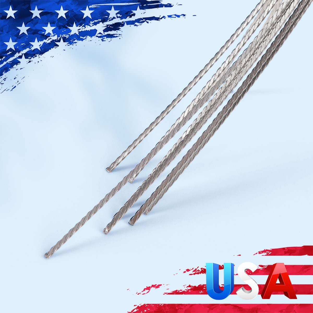 Orthodontic Lingual Retainer Wire Stainless Steel Flat Straight Twist Dental Kit