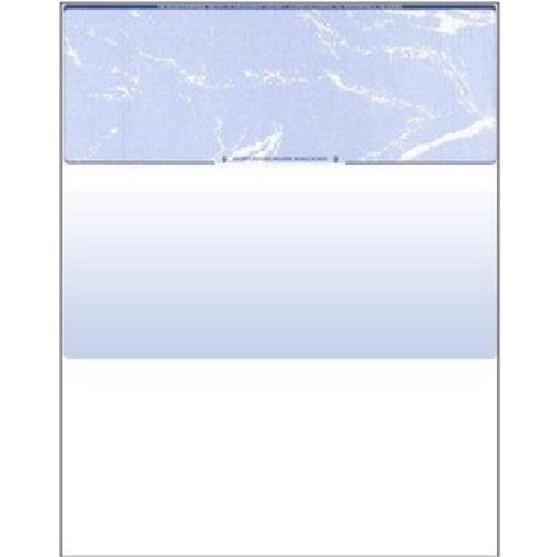 25 Blank Check Stock Paper – Check on Top – Blue Marble