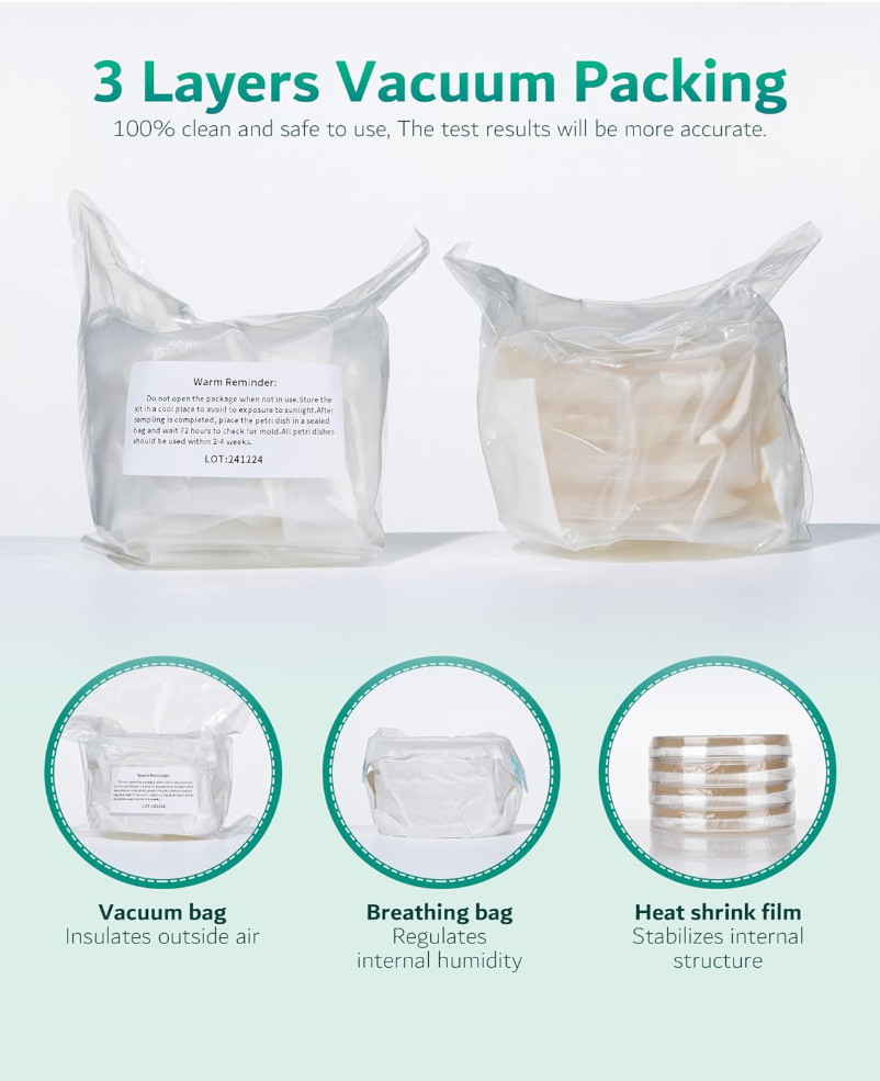 Mold Test Kit for Home Air: DIY Mold Detector with 4 Simple Detection Tests, USA