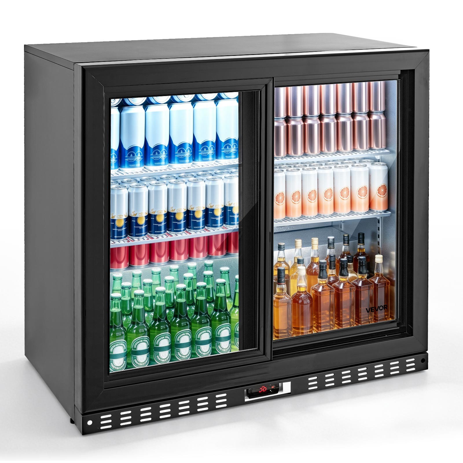 VEVOR 7.4 Cu.Ft Back Bar Cooler Commercial Beverage Refrigerator Under Counter