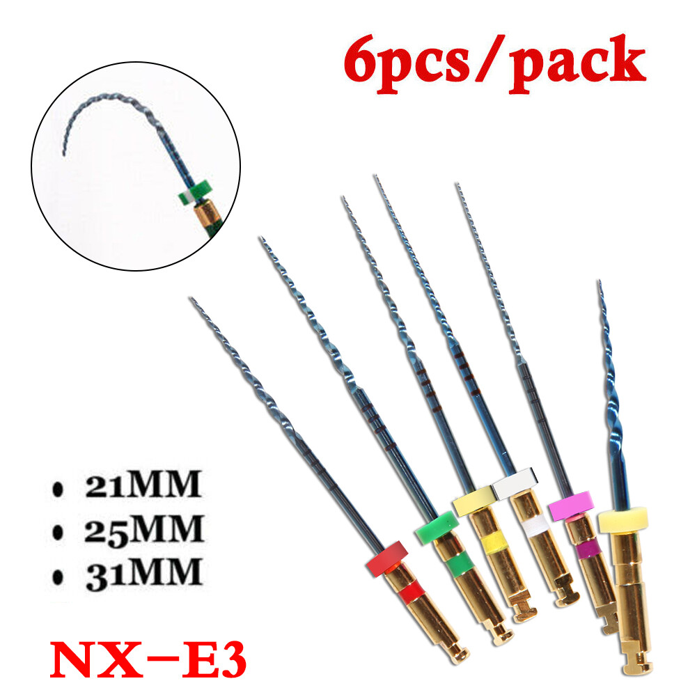 6pcs Endodontic Dental Endo Files Rotary NITI Files 21/25/31MM Dentist