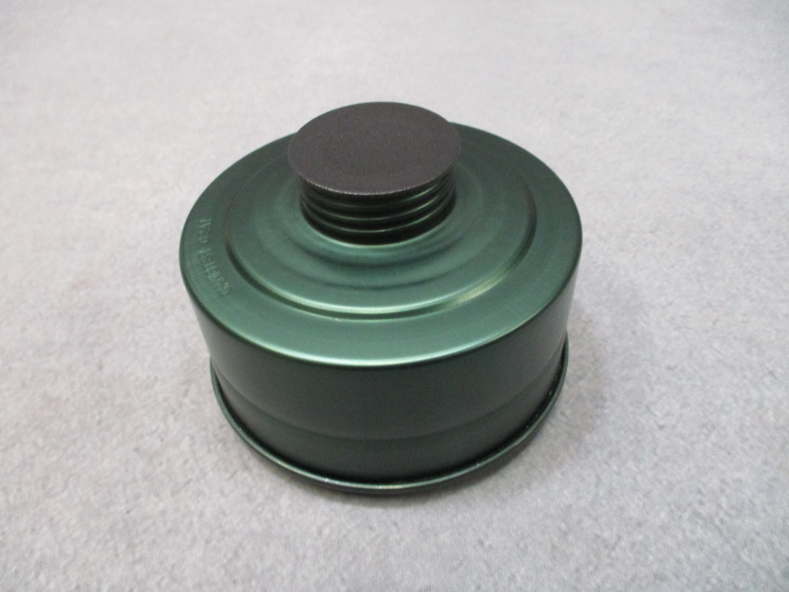 Lot of 2 USGI 40mm Gas Mask Filters C2A1 M40 NATO Threaded Canisters Sealed