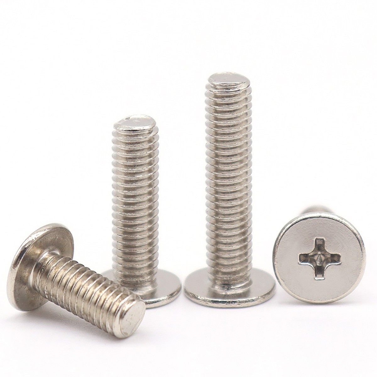 M1.2 – M6 Phillips Thin Wafer Flat Head Low profile Screws Nickel-Plated Steel