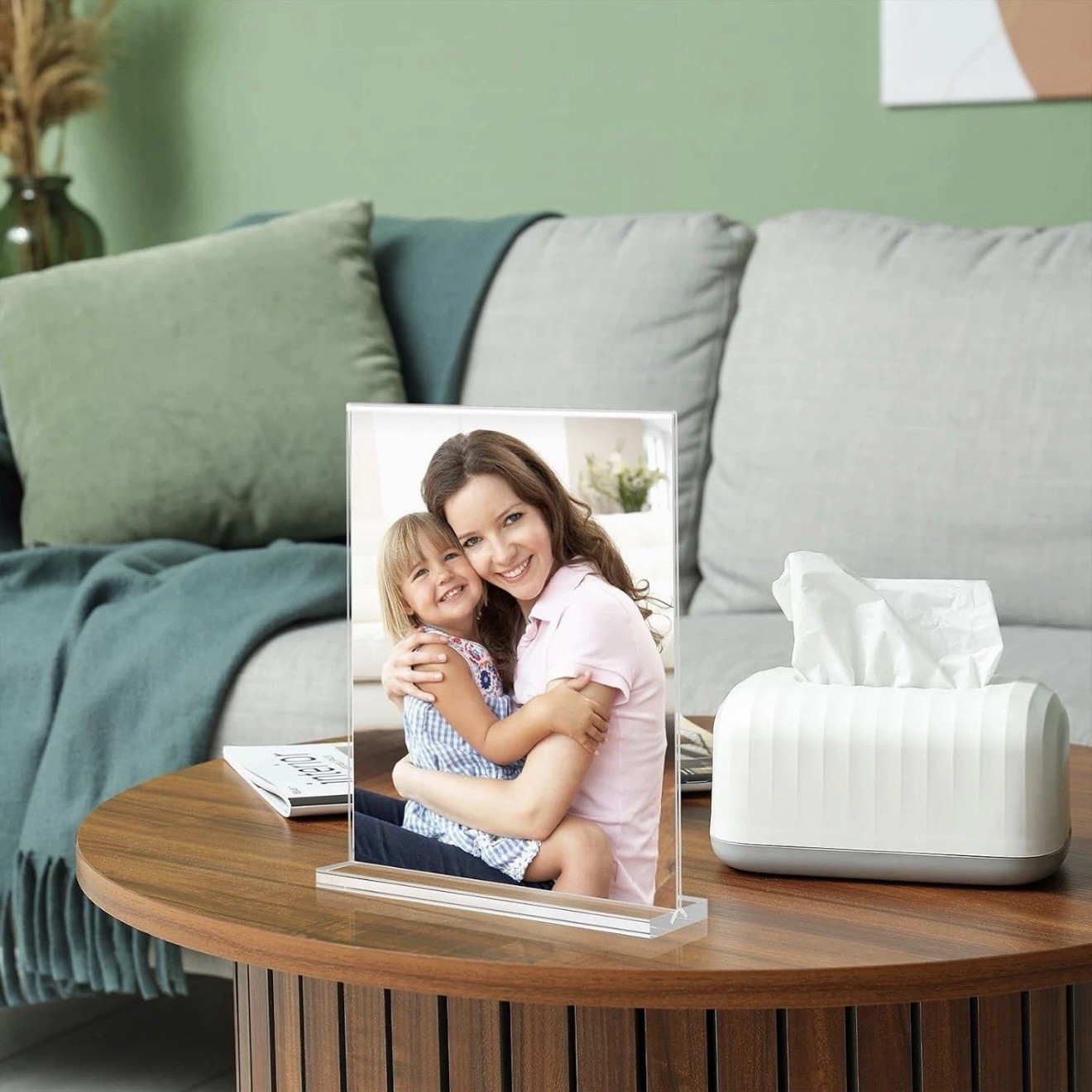 Acrylic Sign Holder, Double-Sided Stand up Table Top Sign Holders, Clear Acrylic