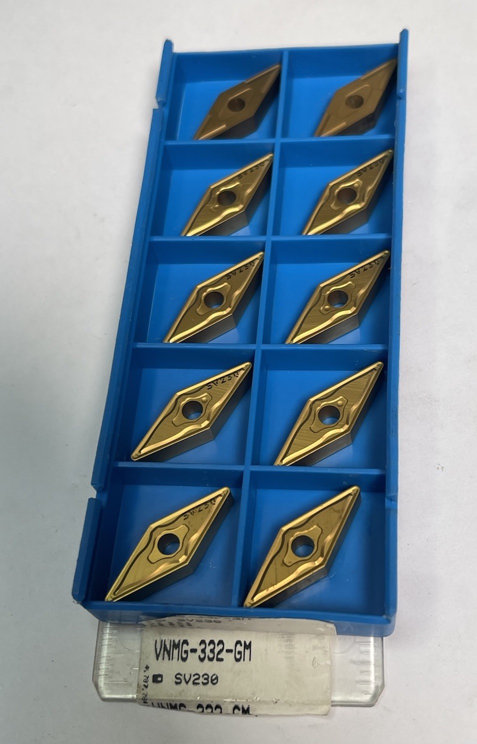 VALENITE VNMG332-GM SV230/VNMG 160408-GM Carbide Inserts Qty.10 (26MY628)