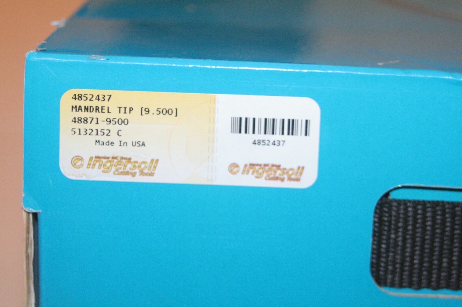 IMC INGERSOLL CUTTING 4852437 MANDREL TIP 9.500″ 48871-9500 5132152 C * NEW *