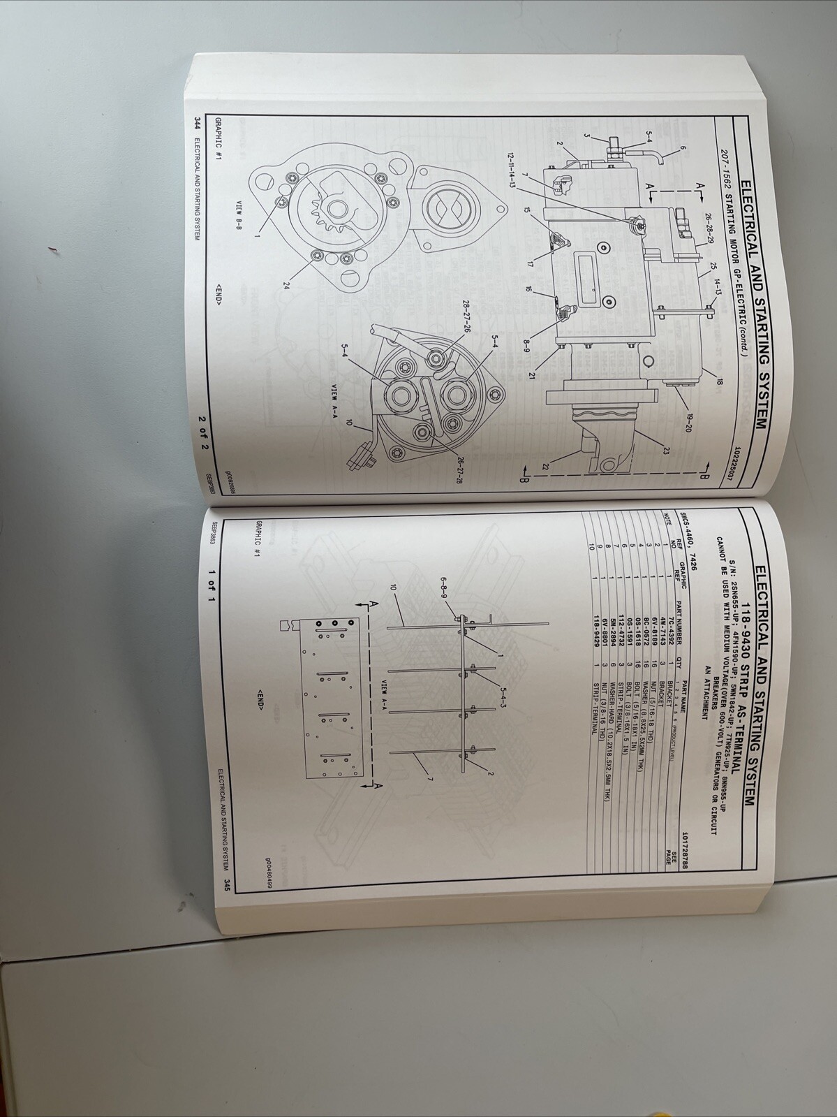 Parts Manual G3516B Generator Set and Other Generators As Listed On Front Cover