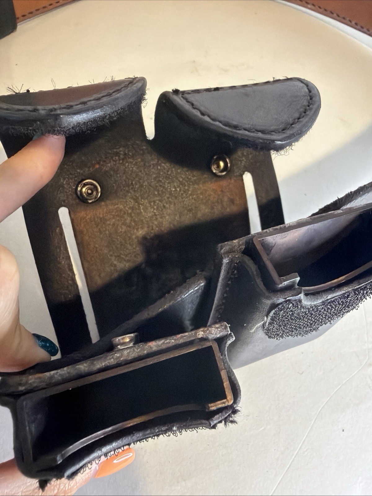 Safariland MDL 88 H87 Duty Belt W/ Ammo Clip Pouch 78HV F87 Size 38 Holster Belt