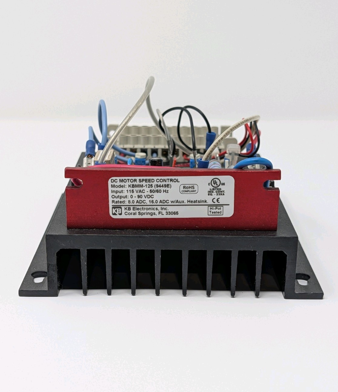 KB Electronics KBMM-125 (9494E) DC Motor Speed Control 115VAC 16.0ADC Chassis