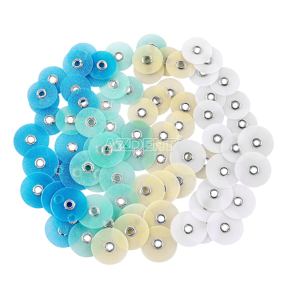 Dental Polishing Discs Set Gross Reduction Contouring Mandrel Stripes Teeth Whit