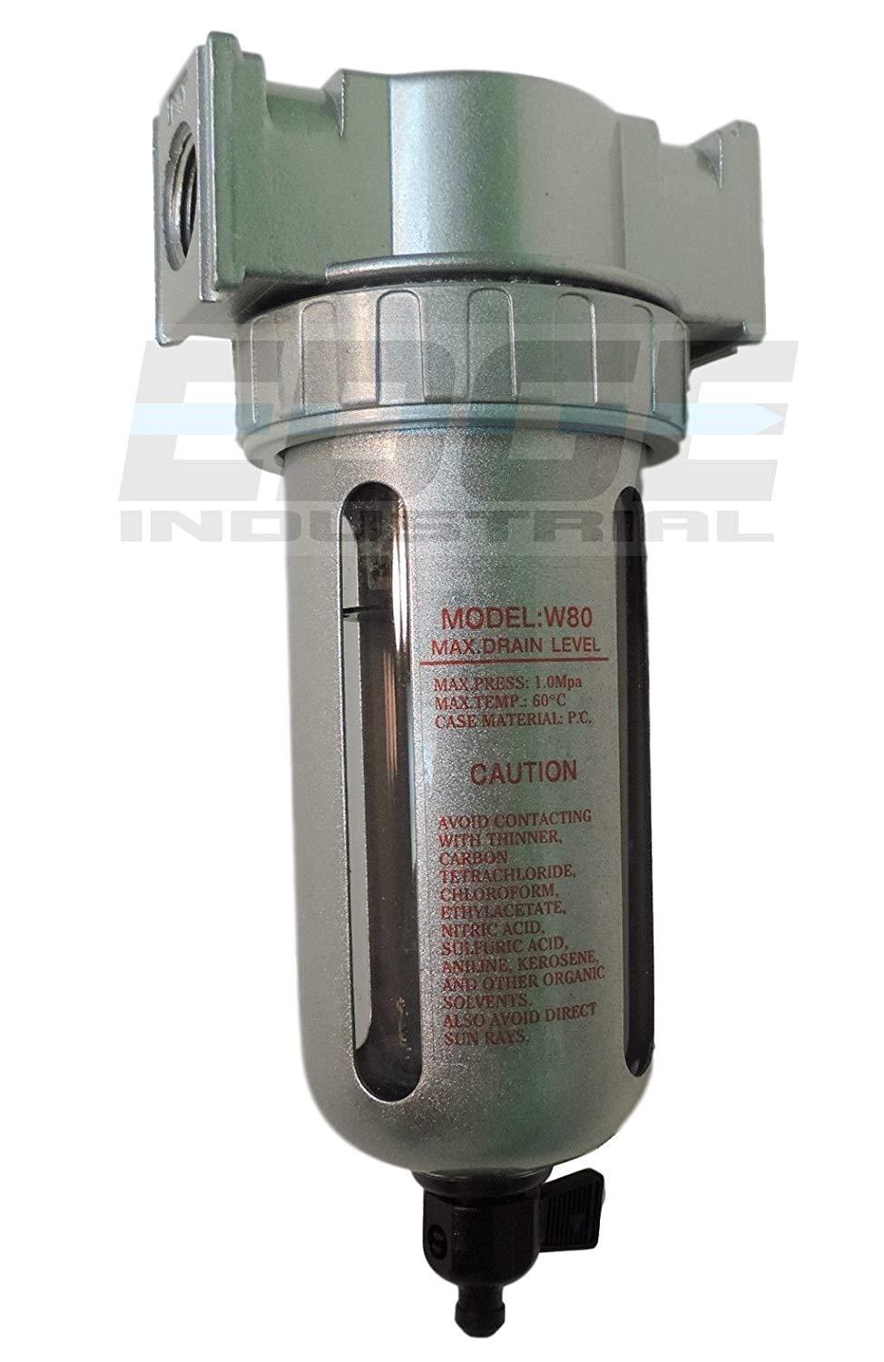 1/4″ MID FLOW MOISTURE TRAP WATER SEPARATOR PARTICULATE FILTER FOR COMPRESSED