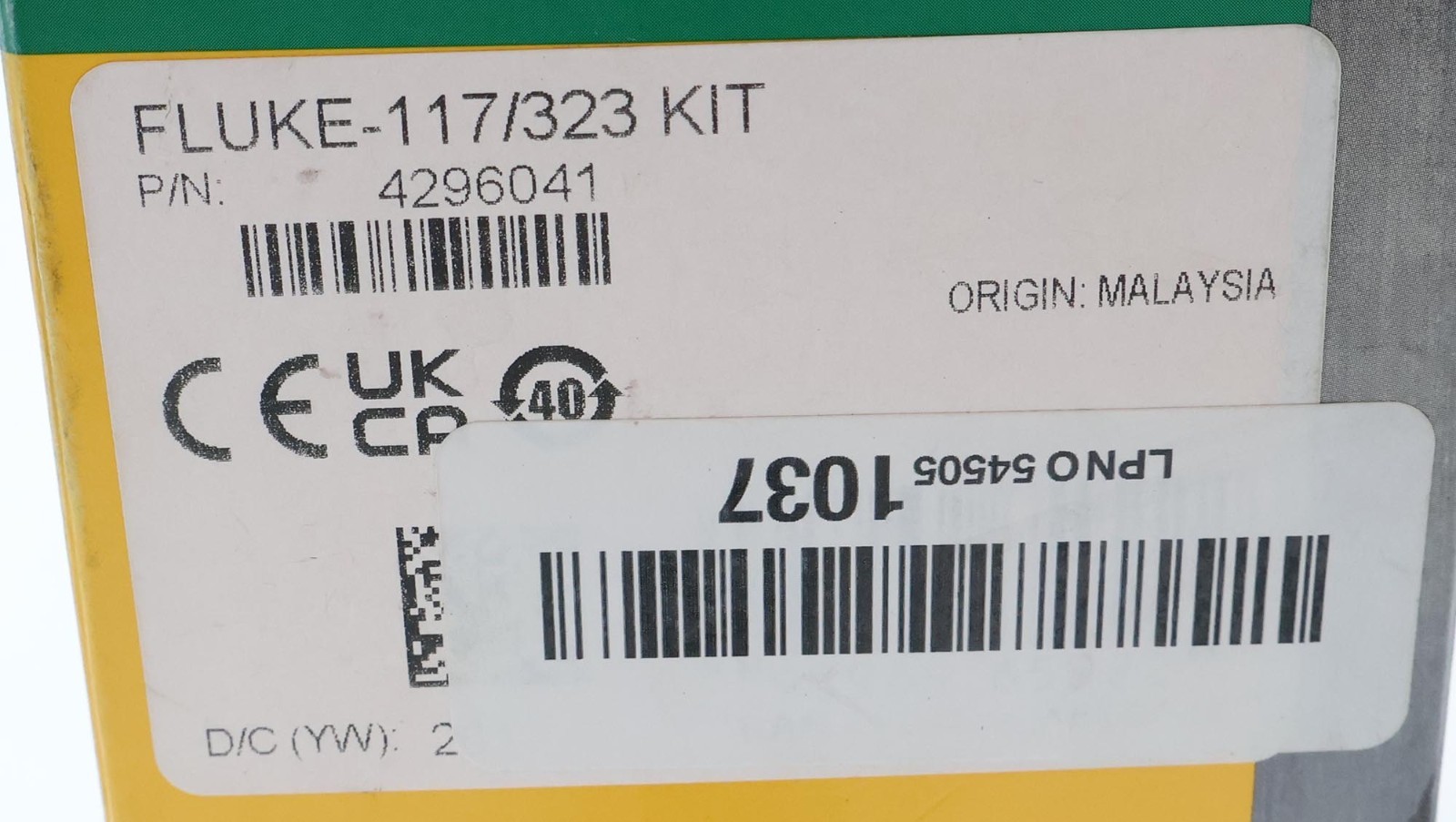 Fluke Electrician’s Combo Kit 117 True RMS Multimeter & 323 Clamp Meter