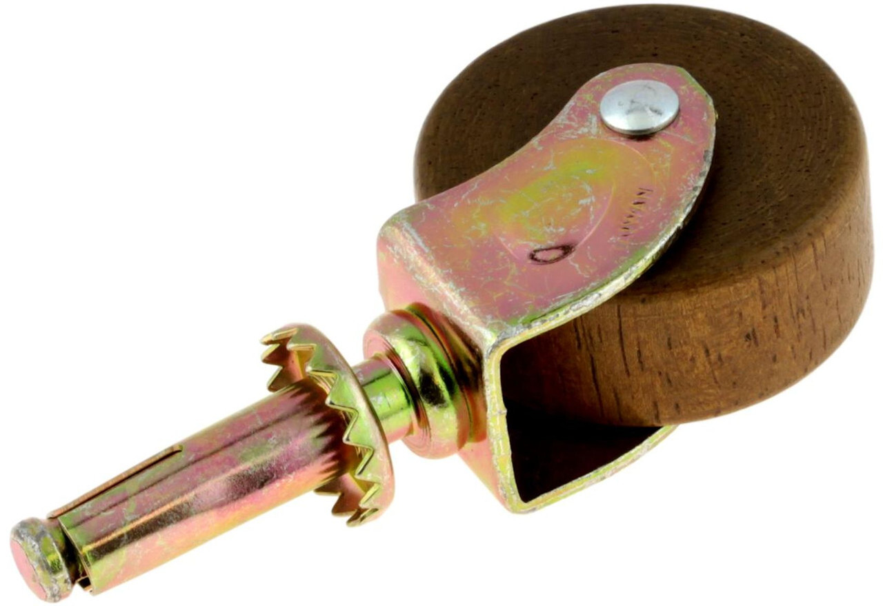 (5 Pack) Solid Wooden Caster 1 1/2 inch (40 mm) DL-B23-40YZ