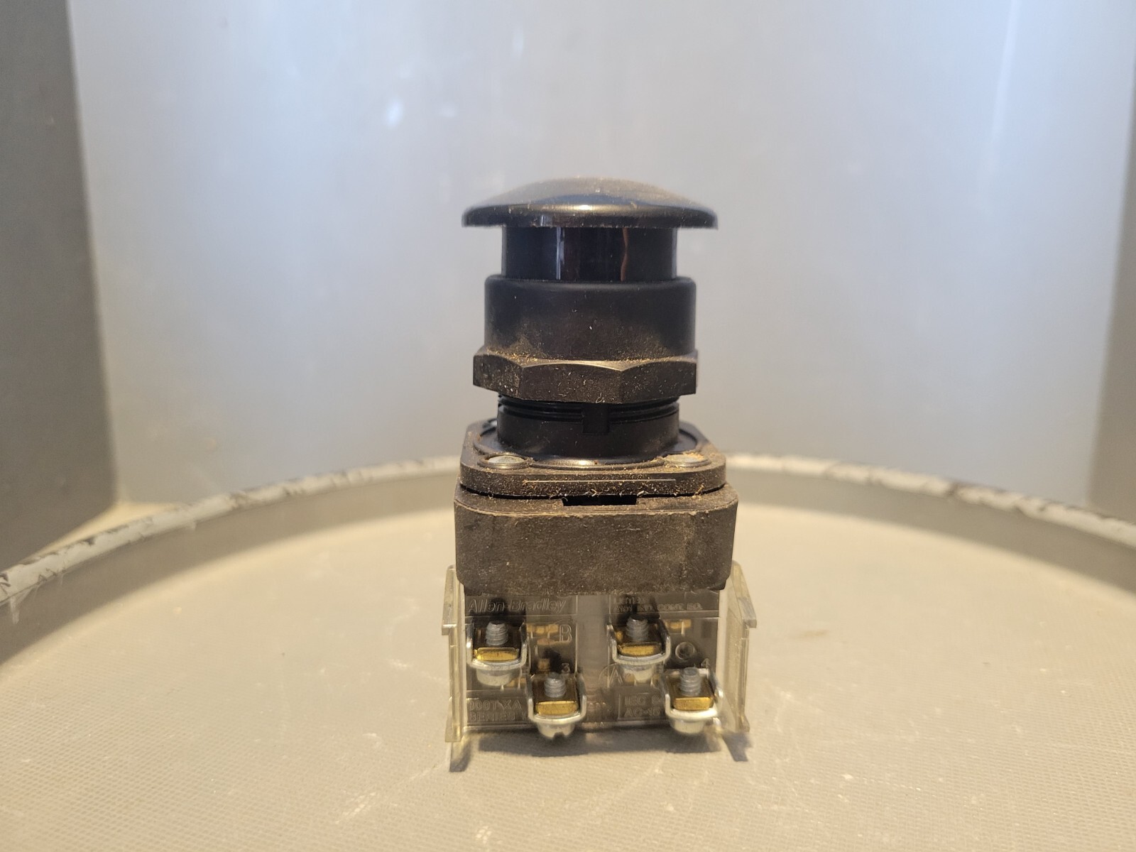 Allen Bradley Pushbutton, Black, Series F, 800H-DR2B