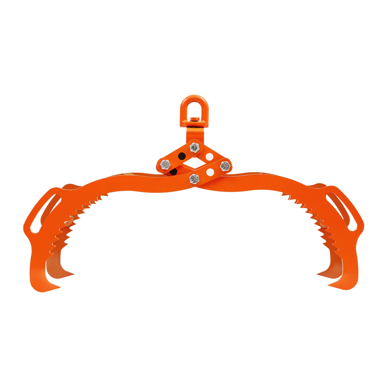 VEVOR 28in Log Lifting Tongs 4 Claw Solid Steel Log Grapple Swivel Log Tools