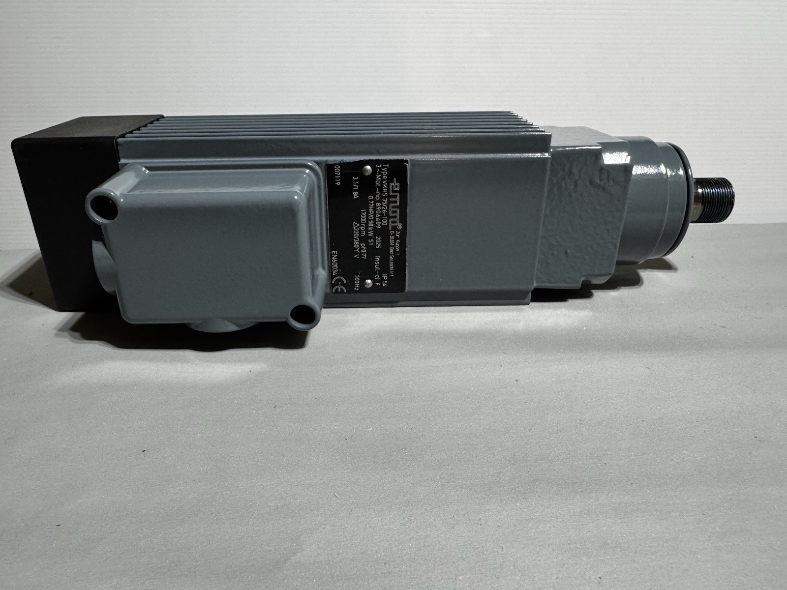 Emod Motoren VKHS 35/26-100 Three-Phase Spindle Motor, Brand New!