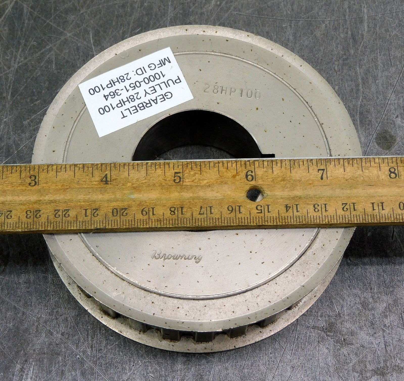 Browning 28HP100 Timing Gear Belt Pulley 28 Teeth 1″ Belt Width
