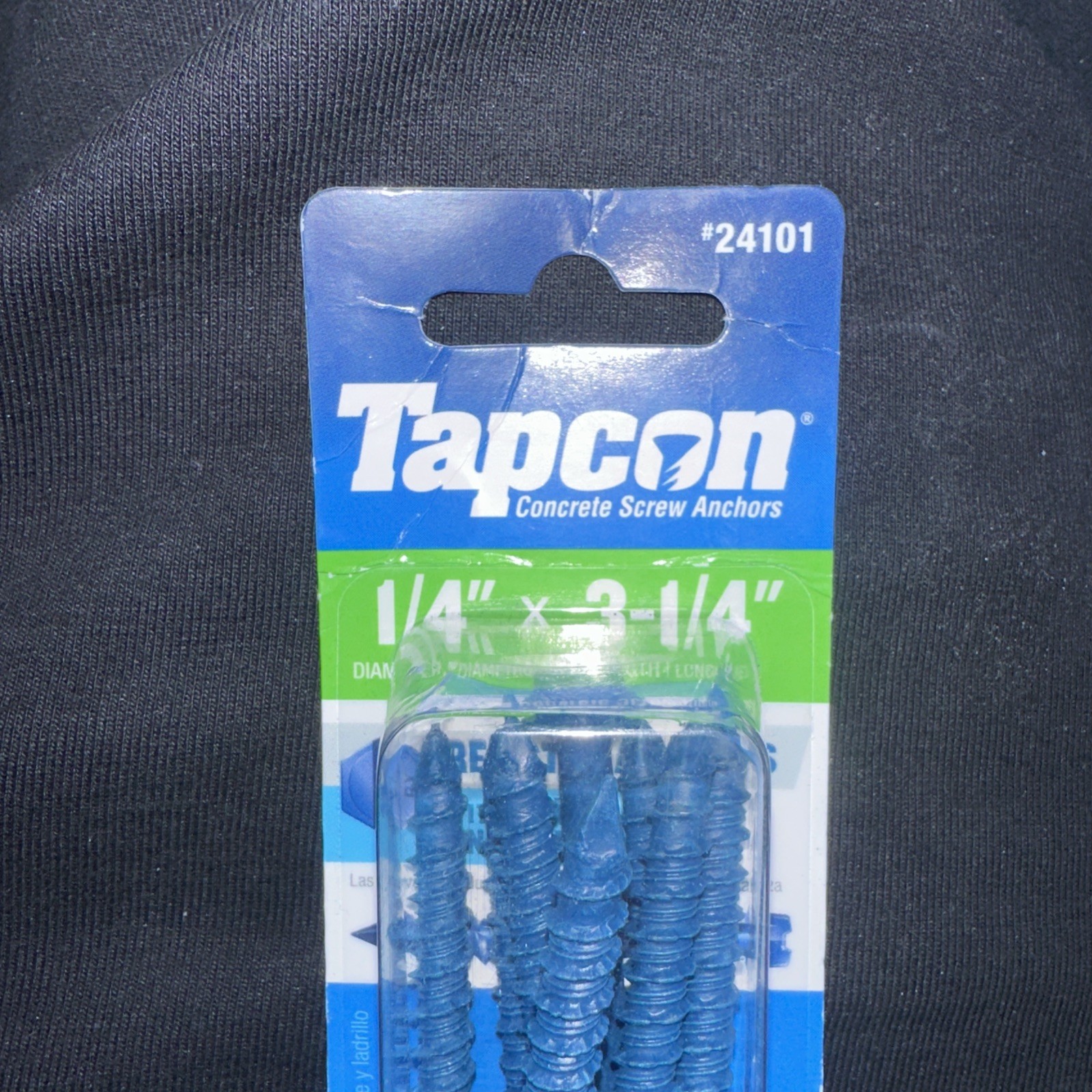 (8) Hex Washer Head 1/4 x 3-1/4 Concrete Masonry Screws Tapcon Anchor & Bit