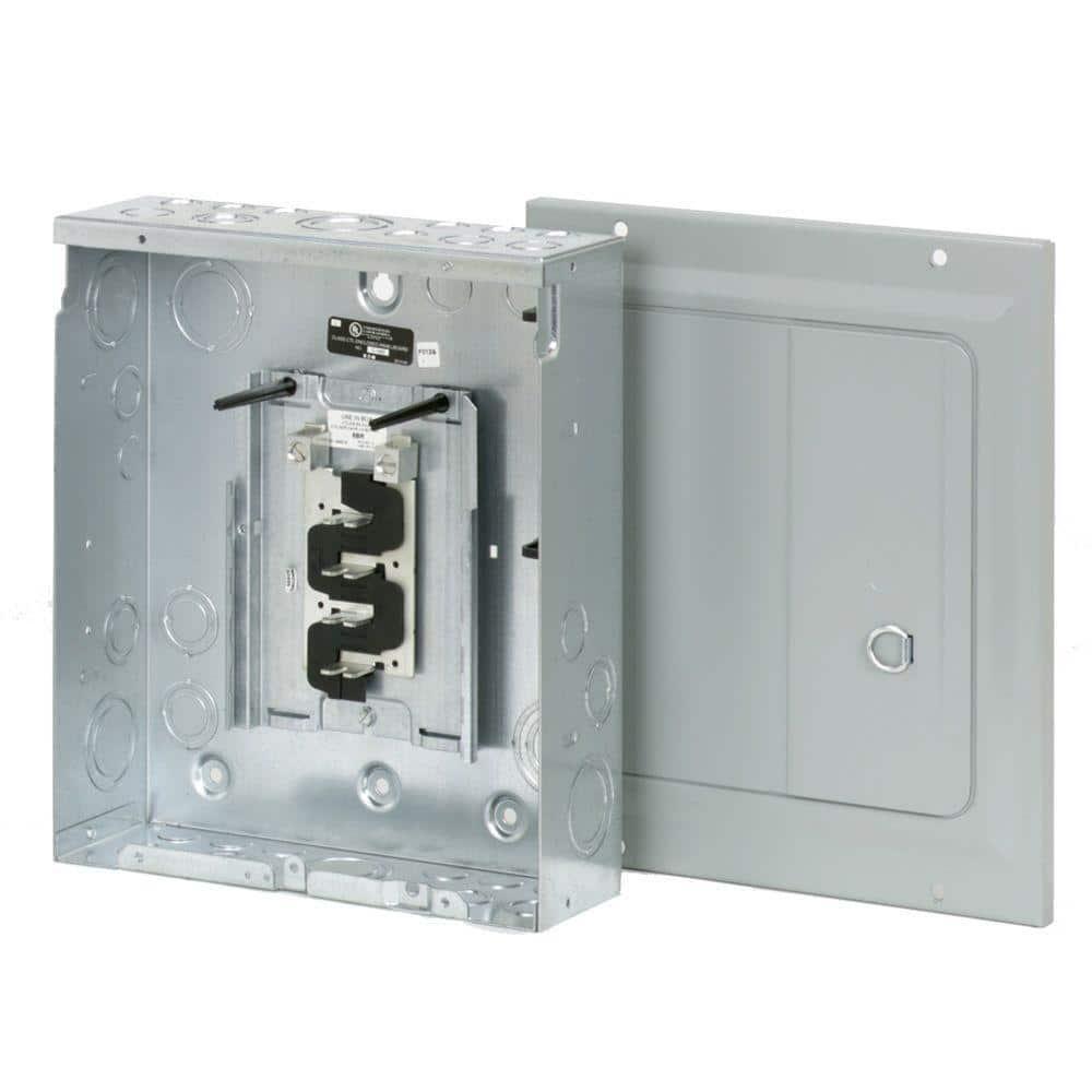 BR 125 Amp 8 Space 16 Circuit Indoor Main Lug Load center with Surface Door