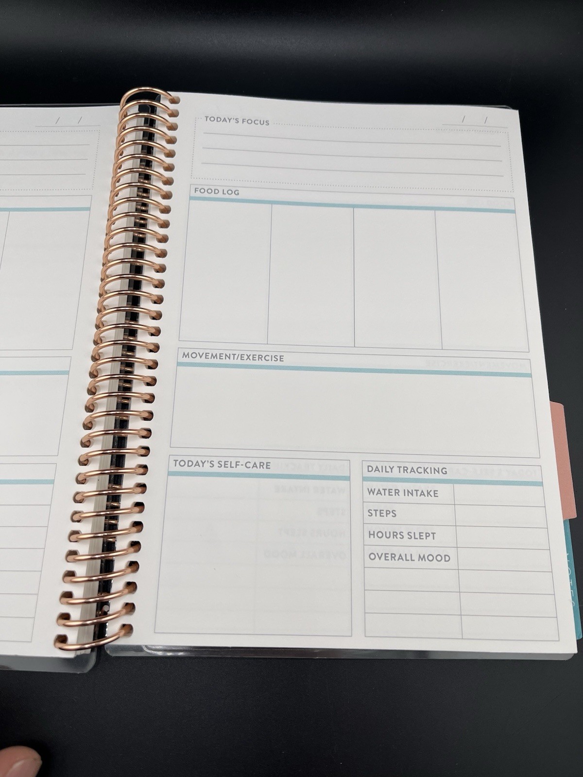 Erin Condren Pink Coiled Daily Wellness Journal You Have What It Takes Planner