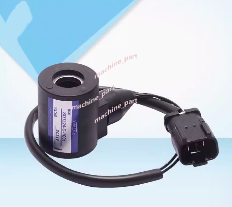 Walking brake solenoid valve coil 24V Fit For Komatsu PC60-7 120 200-6 Excavator