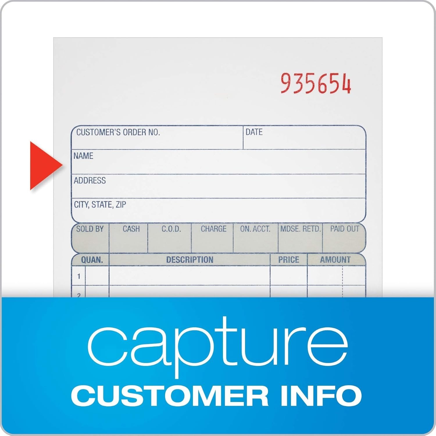 Adams DC4705 Multipart Sales Order Pad, 12 Lines, 4.19 x 6.69, 50 Forms, 12 PK